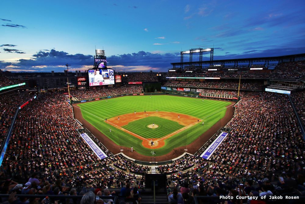 Baseball Stadium at night