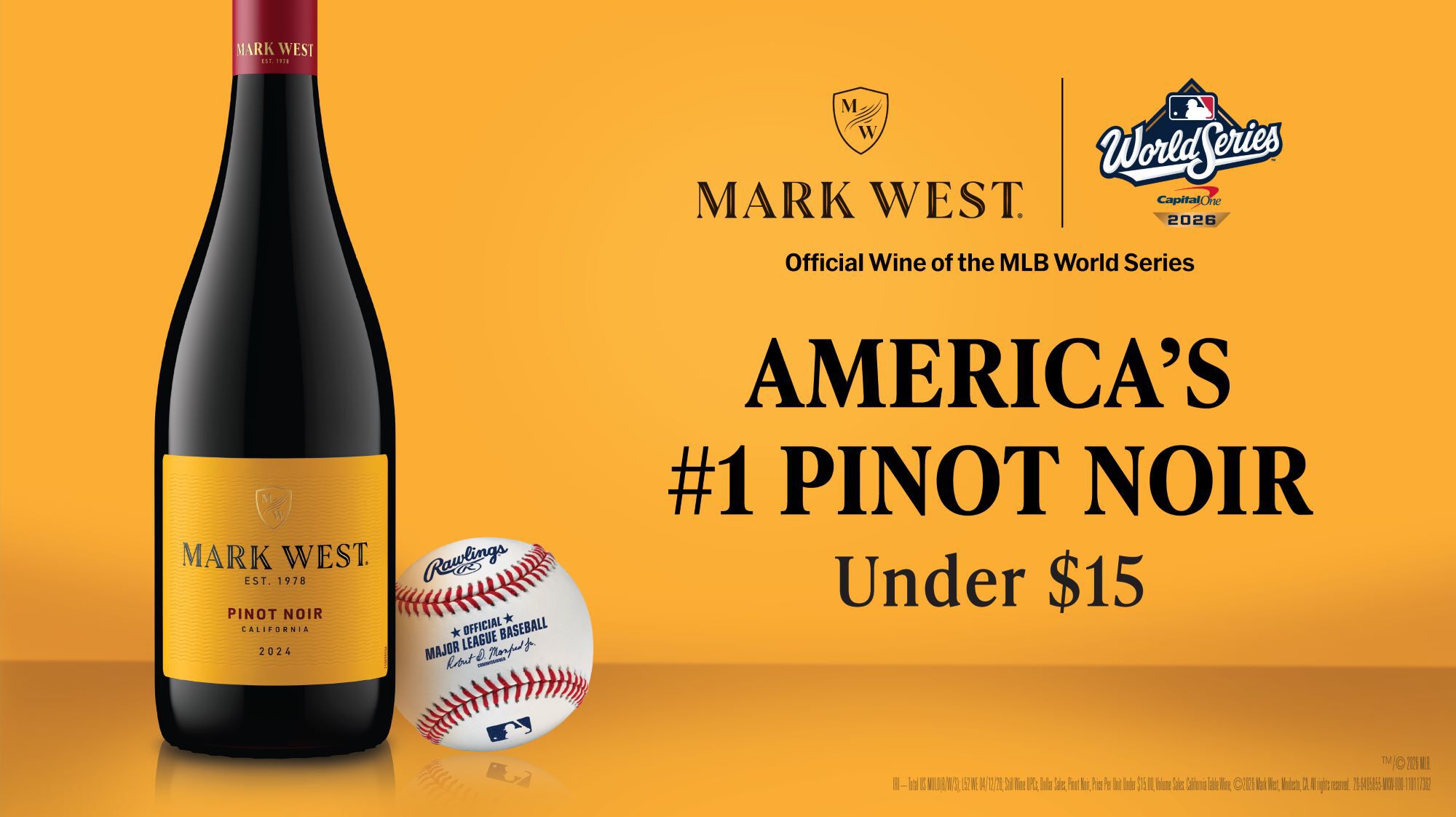 Mark West. Official Wine of Major League Baseball